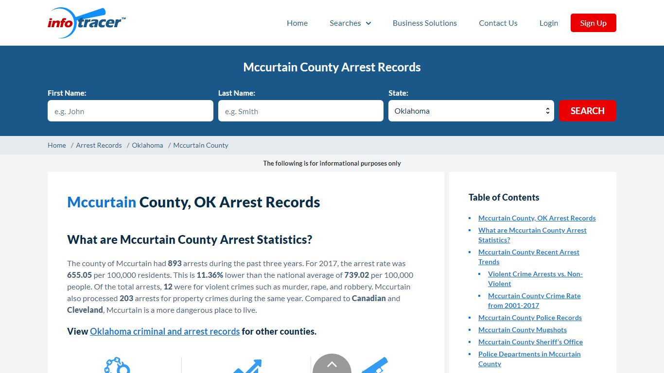 Mccurtain County, OK Arrests, Mugshots & Jail Records - InfoTracer